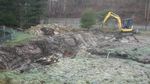 Januar 2016: Arbeiten am neuen Teich