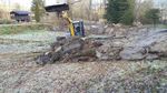 Januar 2016: Arbeiten am neuen Teich